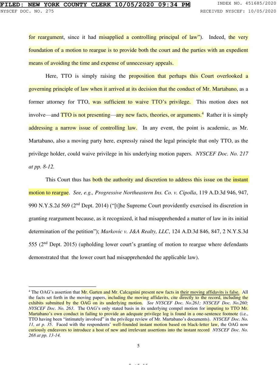 footnotes kids footnotes”This Court ordered the respondents to produce “allegedly privileged documents and logs” by today, October 5, 2020... TTO complied with this requirement three days early. See Affirmation of Amy Carlin, dated October 5, 2020...” http://iapps.courts.state.ny.us/iscroll/SQLData.jsp