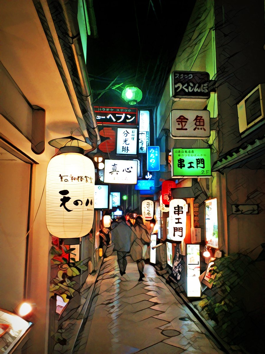 夜の先斗町 夜の先斗町