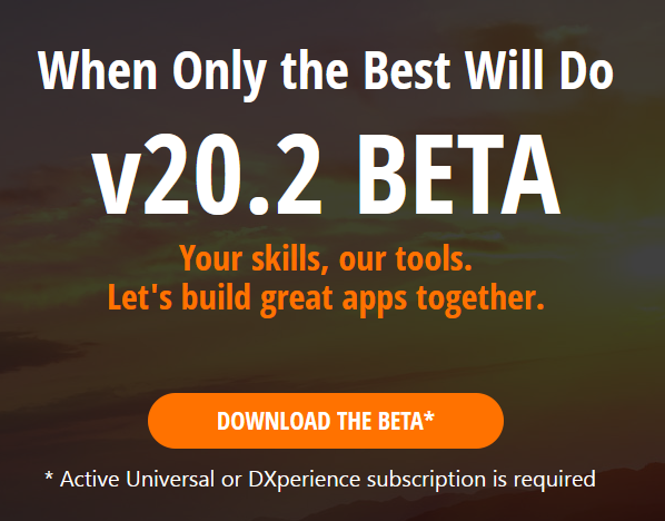 mehulharry's tweet photo. DevExpress v20.2 Beta is Now Available!

See what's new here:
https://t.co/qhaWQ98fDM

*Active @DevExpress Universal or DXperience subscription is required.

Download, test new features, then send your feedback to our support team and help improve the final v20.2 release. https://t.co/5R6auROWNj