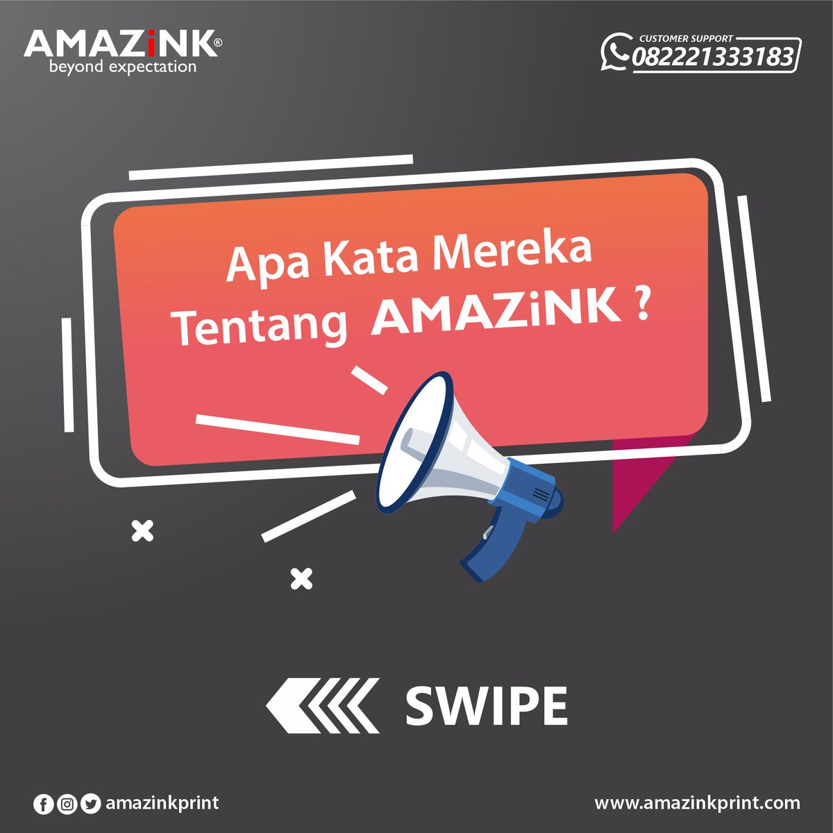 amazinkprint's tweet photo. Sudah banyak pelanggan AMAZiNK yang puas menggunakan berbagai produk AMAZiNK. Selalu gunakan tinta dan cartridge toner AMAZiNK untuk hasil cetak terbaik.

Dapatkan di reseller resmi kami di kota anda atau bisa melalui:
https://t.co/D9dT4pii5f
https://t.co/TUkyPXXxLr https://t.co/mPIeNHysiF