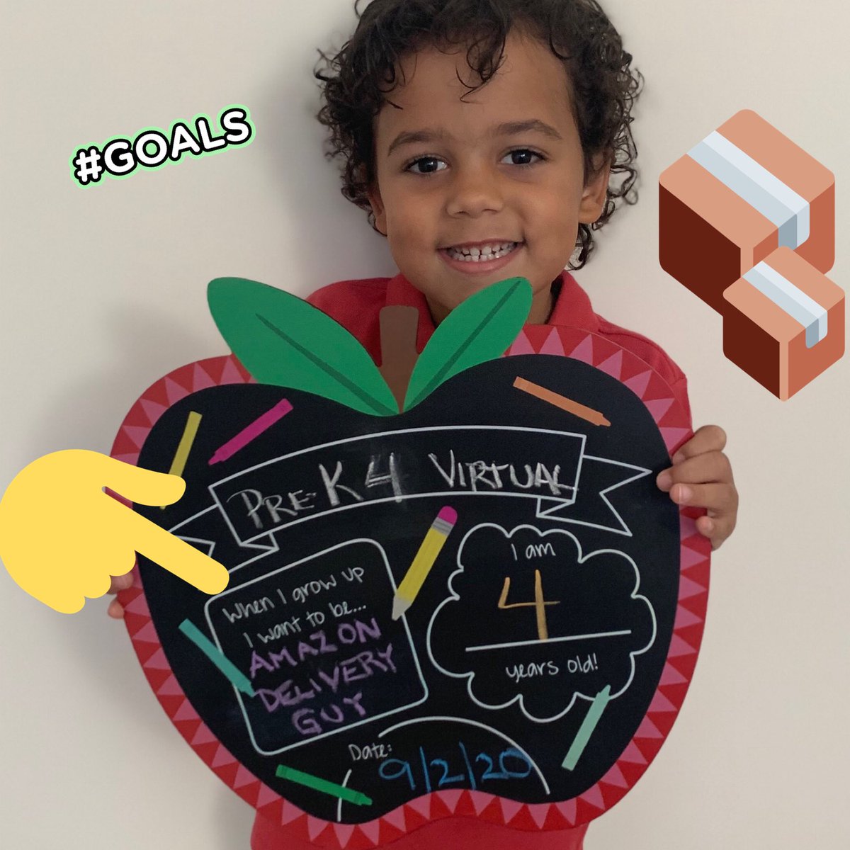 CoachKlahre_PE's tweet image. This is my son... he has a serious addiction to @amazon! So much so that he wants to dress up as an Amazon driver for #Halloween. Can someone please tell me where I can find a toddler sized delivery outfit for him?!! #Help!  @PrimeVideo @AmazonChron @AmazonUK @amazon_policy