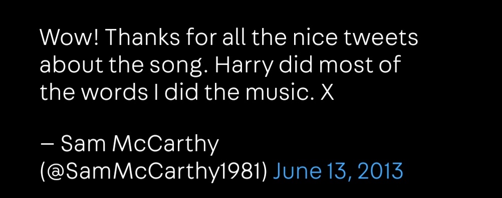 Also can we talk about how leaking Don't Let Me Go has the same sort of energy as leaking Home? The fact that none of them every actually addressed it but we got confirmation that H wrote the lyrics...