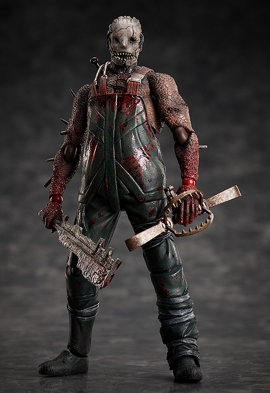 豆魚雷 Dead By Daylight もfigmaシリーズ開始 第一弾は不気味なマスクが特徴的なキラー トラッパー 血に染まった肉包丁 トラバサミのおなじみの武器に 3mmジョイントの 肉フック まで付属します 頭部は差し替えで素顔も拝めるという意外