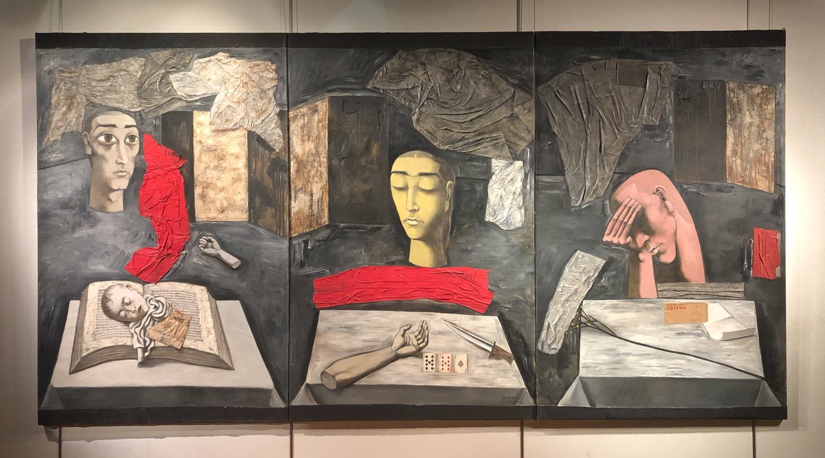 ...Among the highlights is this Zhang Xiaogang triptych “The Dark Trilogy: Fear, Meditation, Sorrow” (1989-90). Just by looking at the time of when this work was created, you would immediately know what this work is trying to say. Some 30 yrs later, this work resonates so much...