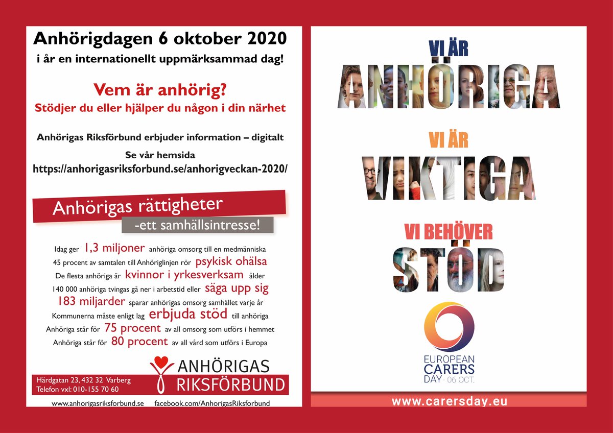 ANHÖRIGDAGEN IDAG! ❤️❤️❤️