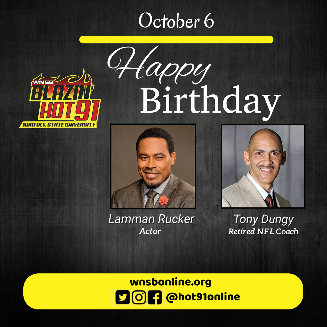 Happy Blazin\ Hot birthday to Lamman Rucker and Tony Dungy    