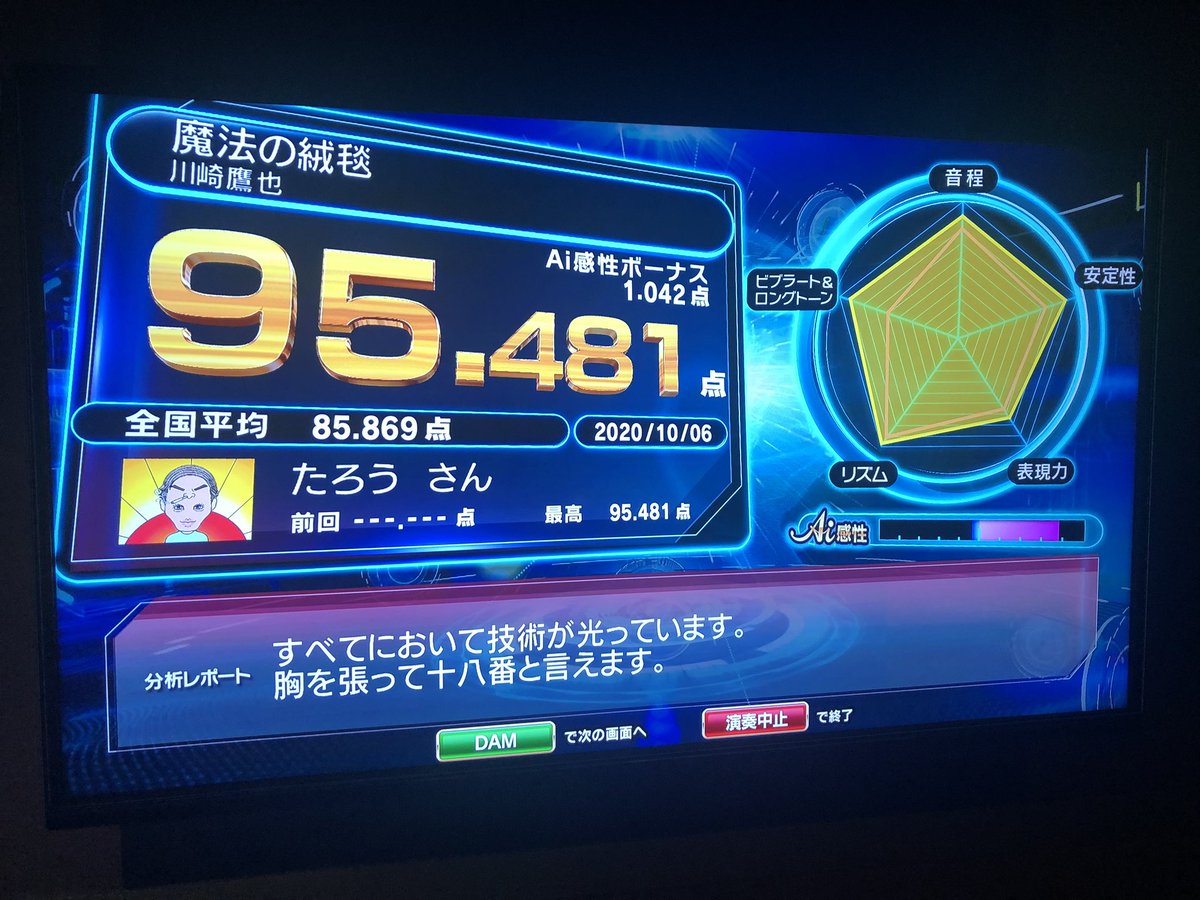 す、すご！！！😳😳😳 俺もカラオケ行きたィイ🥺🥺🥺