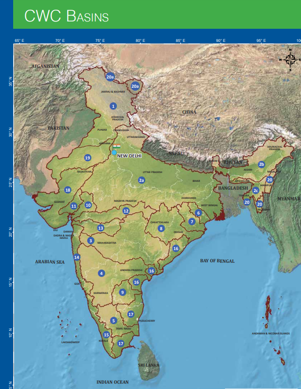 iamvijayakumar's tweet photo. India - The Land of Great Rivers. CWC divides India into 22 river basin, WRIS divide India into 27 basins. As per CWC, Basin-19 in the heart of Rajasthan is a endorheic basin(water do not reach sea). Amazon River has more water than all rivers in India combined.#India #IndiaRiver https://t.co/k2zBDhU0xF