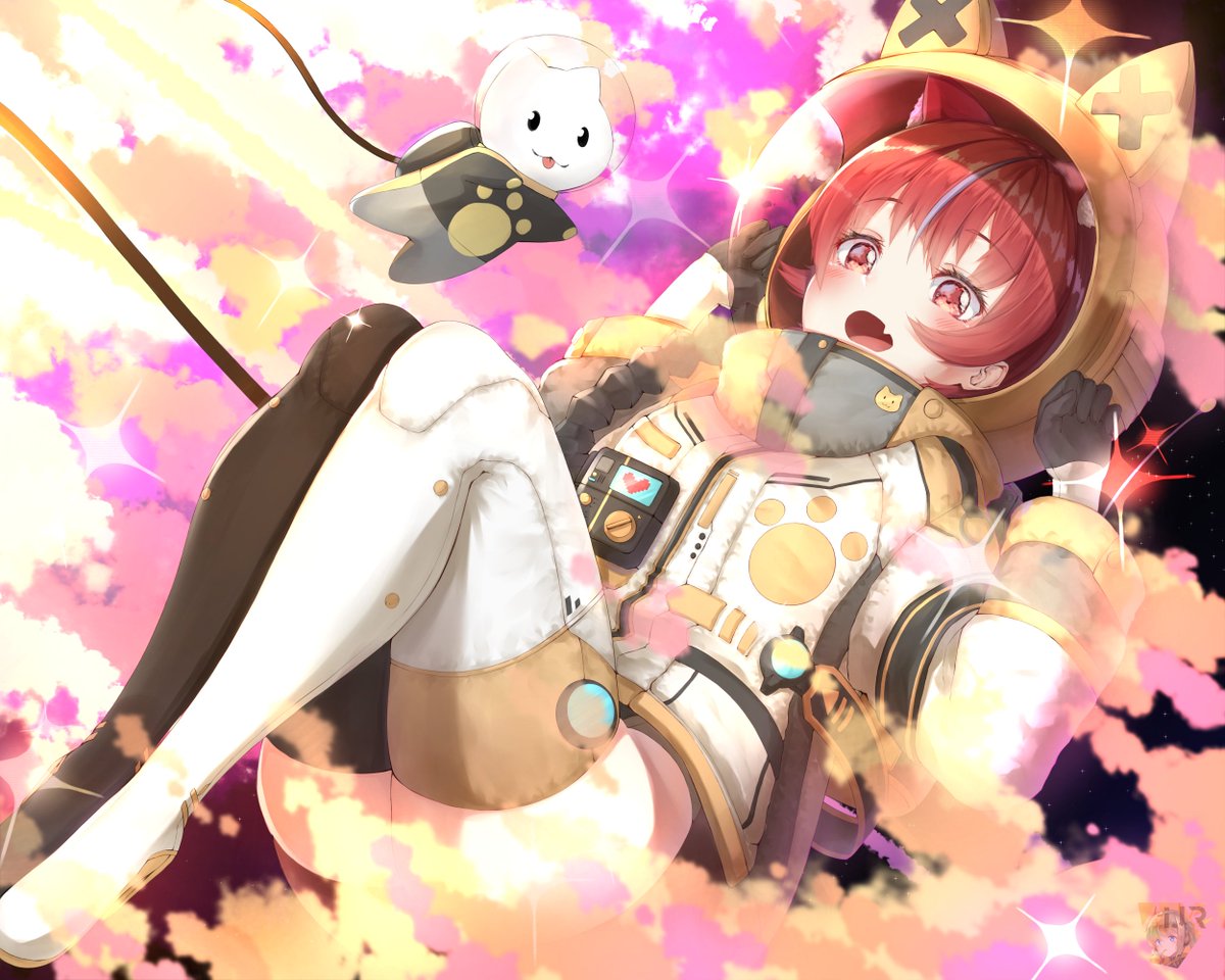 Kit Rt Ijacray Galaxyscutest イラスト 女の子 Animeart Originalcharacter Original リジナル 宇宙飛行士 宇宙服 かわいい Cute 猫耳 What About A Cute Cat I Twitter