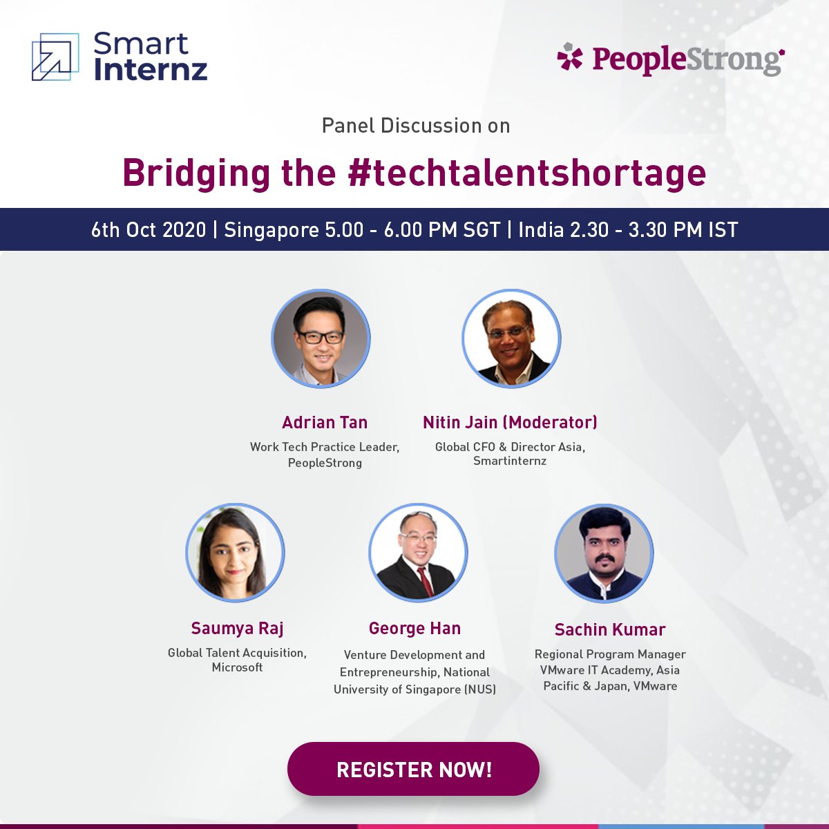 peoplestrong's tweet image. #Technology is developing at unprecedented speed.
How can we equip the next generation with emerging tech skills and make them job-ready?
A panel discussion on Bridging the #techtalentshortage: With @adriantan18 along with other pioneer professionals.
bit.ly/3d9haq7