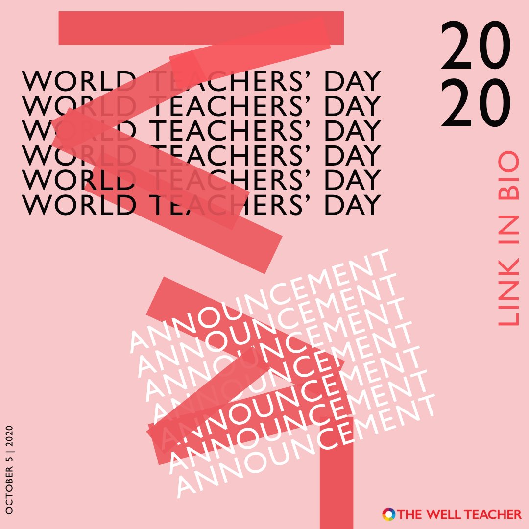 Happy World Teachers' Day! ICYMI we announced today that #TheWellTeacher will soon be available as an #ebook. We're giving away a FREE copy to one lucky reader. Visit bit.ly/WTD2020_giveaw… and enter to win! #WorldTeachersDay #Giveaways #teacherwellness #humanworks