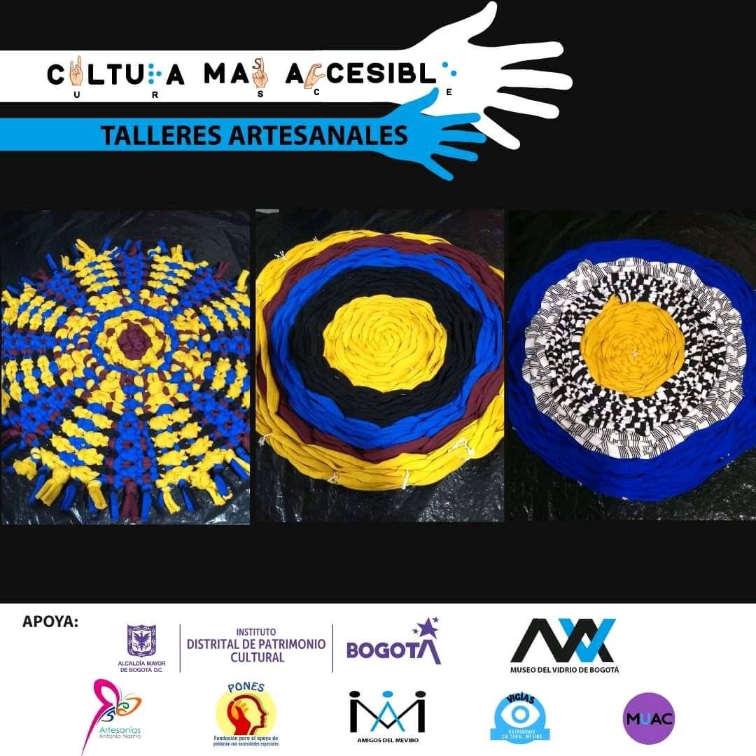 MEVIBO's tweet photo. Culminamos con gran éxito, nuestros talleres de tejido al trapillo para  para personas en condición de discapacidad visual y sus cuidadores; Gracias @fundacionpones1  y Red15; con el apoyo del @Patrimoniobta

#MuseoEnCasa #MeviboLaCultura #MeviboElPatrimonio #QuedateEnCasa https://t.co/a9qnt7TU8f