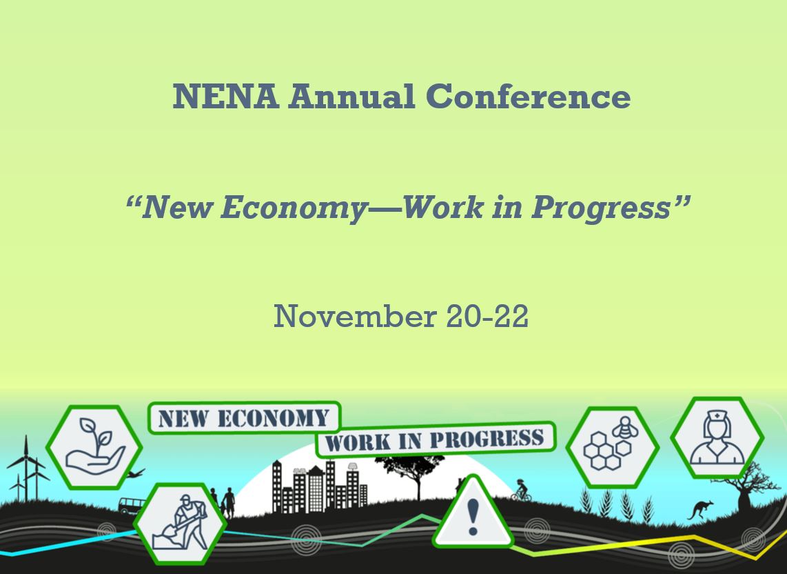 Don’t miss this year's online NENA Annual Conference: “New Economy—Work in Progress”. Register yourself now - tickets are selling fast! ow.ly/PJB450BKp5B