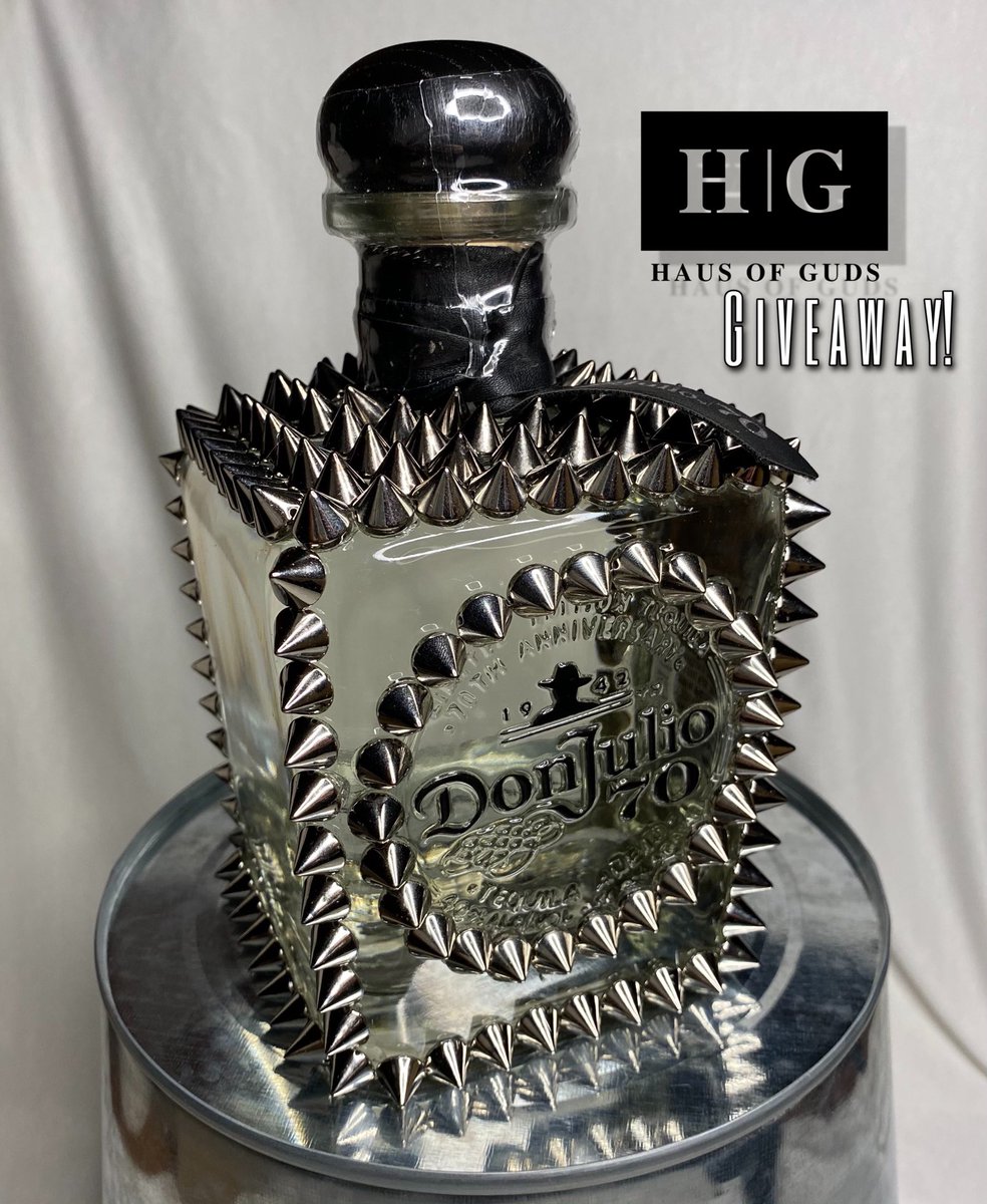 GIVEAWAY TIME!✨ In honor of our first event “EL TIANGUIS,” we want to giveaway this Limited Edition Don Julio 70 bottle, customized by us! We want to thank everyone for the constant love and support on our new brand!❤️ 
.
Rules for the giveaway on our Instagram <a href="/hausofguds/">hausofguds</a> ✨