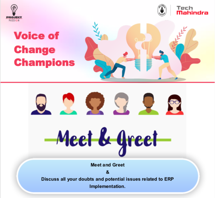 erppassion's tweet photo. ERP Virtual Connect Season 7 on “Voice of Change Champions” as a part of its Organization Change Management (OCM) initiative,was organized through Webex mode. To discuss all doubts &potential issues related to ERP implementation.
#CILprojectPASSION #IamProjectPASSION
#erppassion https://t.co/dfadXaBCDz