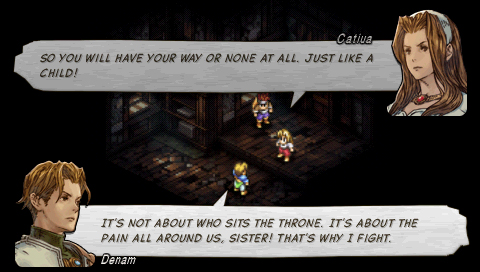 Just look at these examples of Tactics Ogre's writing in display! Absurdly strong dialogue coming from characters from all walks of life; those who has been crushed by their guilt, those willing to bear an even bigger weight, and those who do not even know what awaits them.