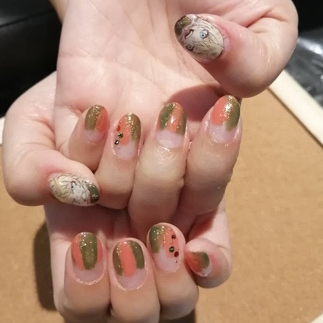 Hisae Nail お客様ネイル 幼女戦記 ターニャ 内容聞いたら凄い面白そうで見たくなった ありがとうございました ネイル 痛ネイル キャラネイル ネイルアート 手描きイラスト 手描きネイル 手描き アート 模写 モチーフネイル 3dネイル