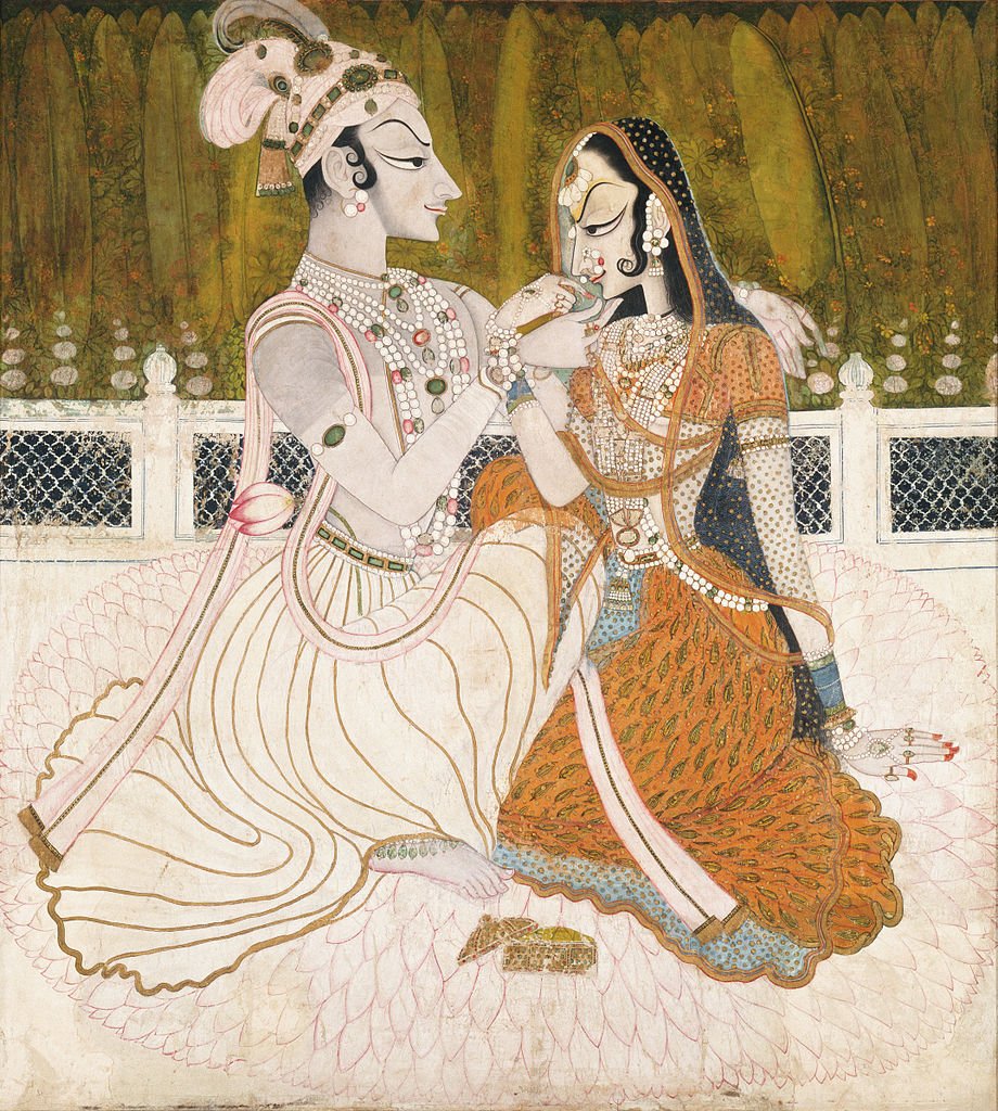 最安値 インドのタンジョール絵画 クリシュナ 貴重品 アンティーク 絵画/タペストリ