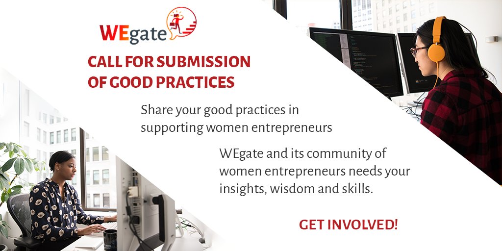 WEgateEU's tweet photo. Do you wish to present to a broad audience of #womenentrepreneurs how you successfully supported #women's #entrepreneurship? Send us your best practices by October 31st - you might be one of our speakers in an upcoming peer-learning webinar. More here: https://t.co/ITPSUgpnr4 https://t.co/d64d3yPKyd
