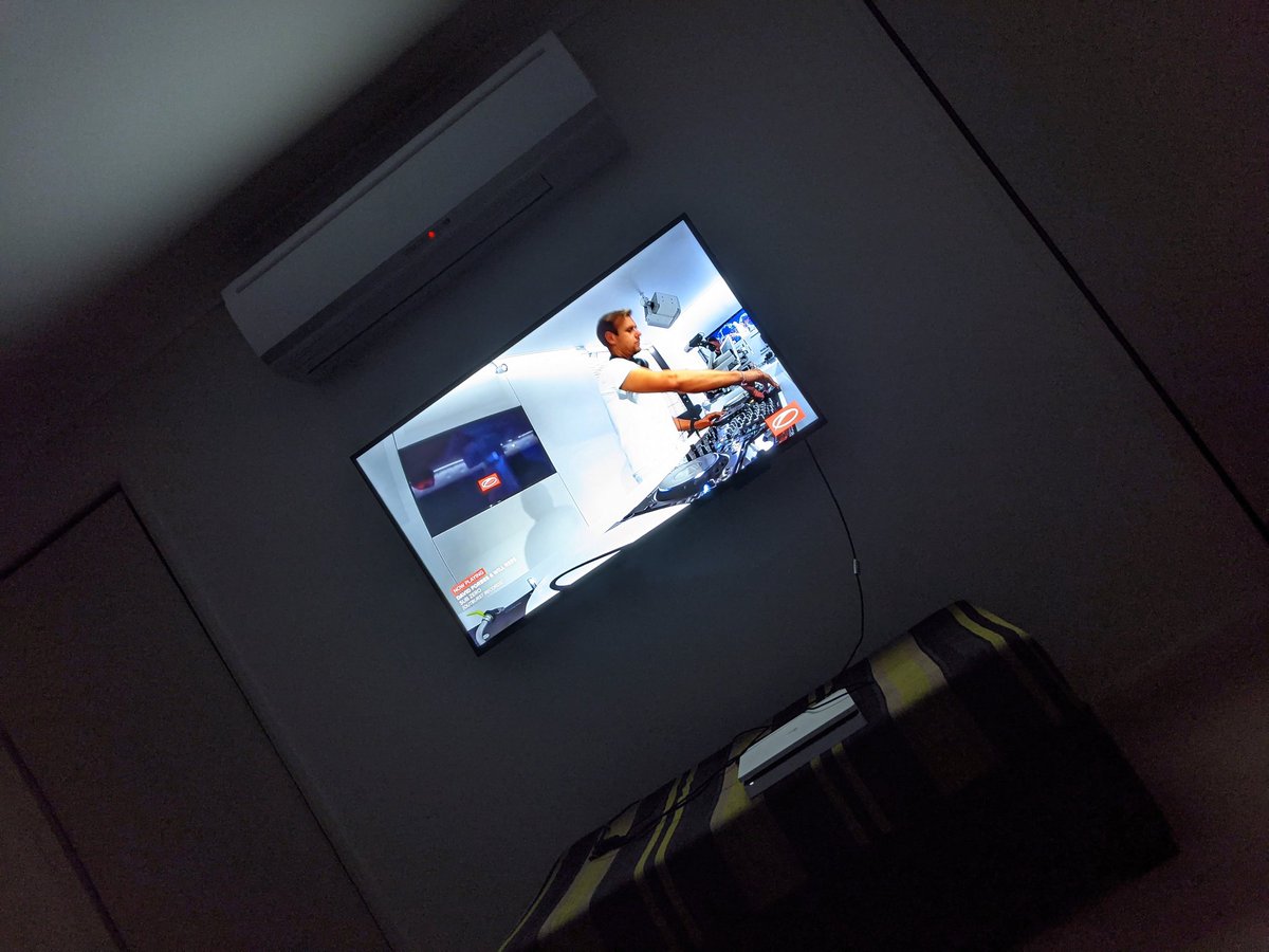 JarOfSteve's tweet photo. Watching #asot984 thinking I need to run HDMI cable internally to a wallpoint if I'm going to use the PlayStation on this room. One day. https://t.co/yZyqKM0b86