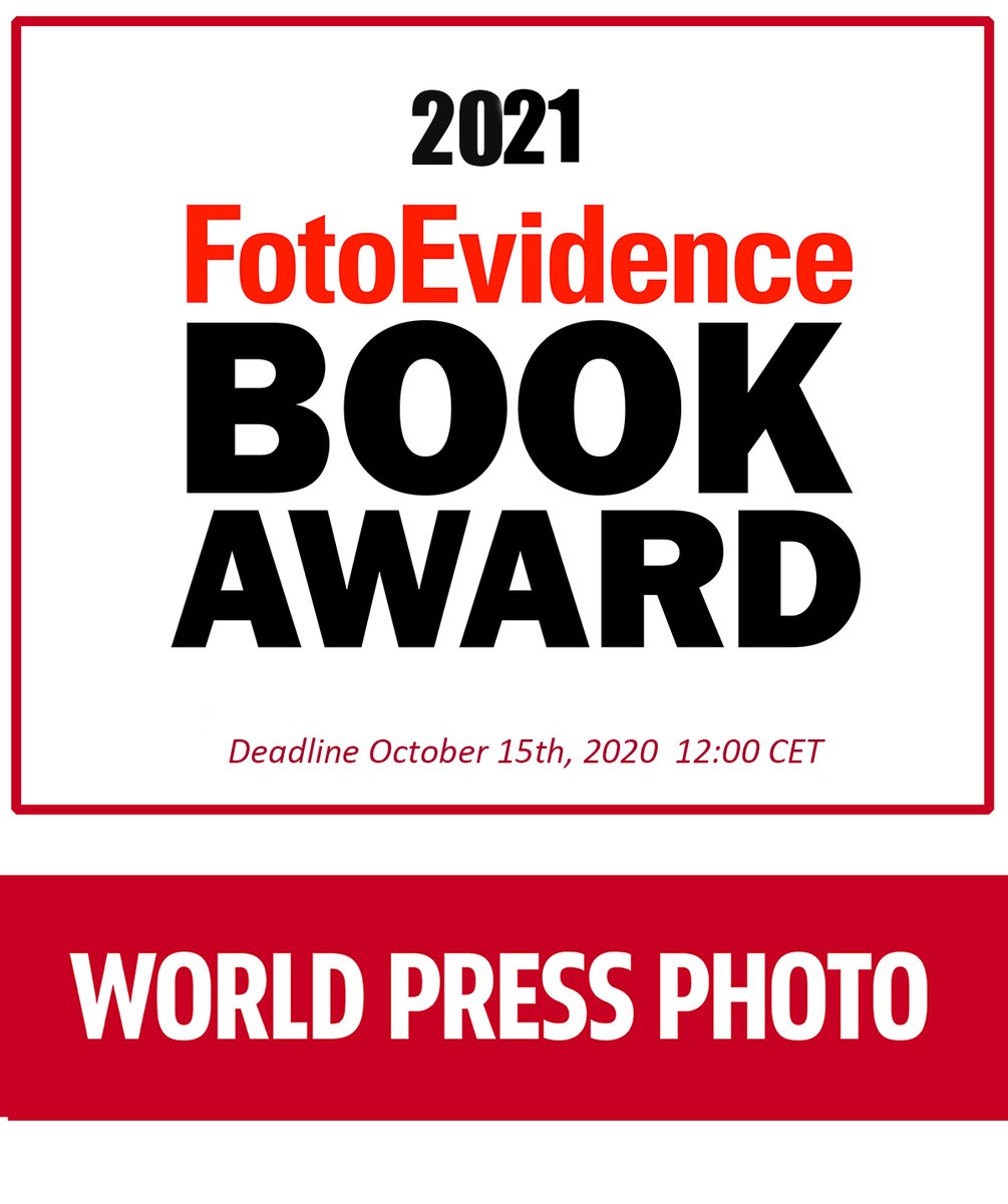 THE DEADLINE for the 2021 FotoEvidence Book Award with World Press Photo is October 15th, 2020 12:00 CET. For more information and to apply: 

fotoevidence.com/book-award