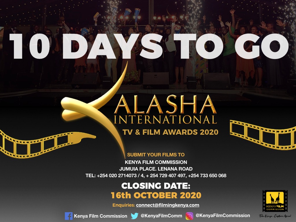 kenyafilmcomm's tweet photo. The clock is ticking!

Have you made your submission for #KalashaAwards2020? The 16 October 2020 deadline is fast approaching.

Submit your entry today by clicking https://t.co/8MmhhGTWuG https://t.co/82GNhNYs0R