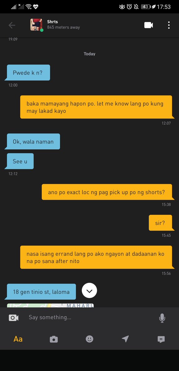 then today i he followed up and i decided to pick up the shorts a bit late afternoon. when i was dressing up my instinct was to wear briefs kasi usually i go out on a commando or boxers lang na pang inner. and gladly i did wear briefs. haha