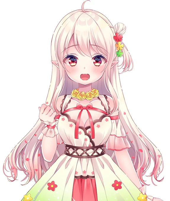新人VLiverクロエ・フローラちゃん(@Chloee_Flora)のキャラクターデザイン担当させていただきました!主にbilibiliで活動予定のようです✨ぜひ応援してあげてくださいね!よろしくお願いします?☘️? 