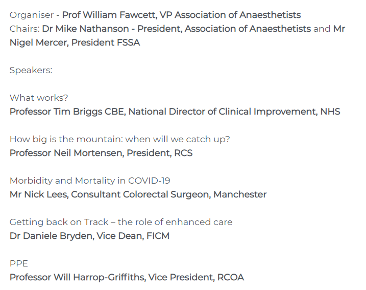 Association of Anaesthetists (@assoc_anaes) on Twitter photo 📢 Association of Anaesthetists and <a href="/UkFssa/">@FSSA.org.uk</a> joint webinar: Getting back to work: prioritisation and best practice
💻 Book your place on this FREE webinar which is taking place this Saturday 10 October, 9:00- 11:00: ow.ly/SY5Z50BFBUt 📢 Association of Anaesthetists and <a href="/UkFssa/">@FSSA.org.uk</a> joint webinar: Getting back to work: prioritisation and best practice
💻 Book your place on this FREE webinar which is taking place this Saturday 10 October, 9:00- 11:00: ow.ly/SY5Z50BFBUt