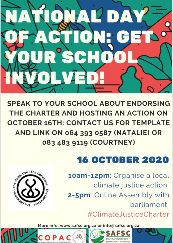 Are you currently in school? Why don’t you ask your school to endorse the Climate Justice Charter as an organisation, here’s a template for an email you can send to your principal: docs.google.com/document/d/14l… #ClimateJusticeCharter