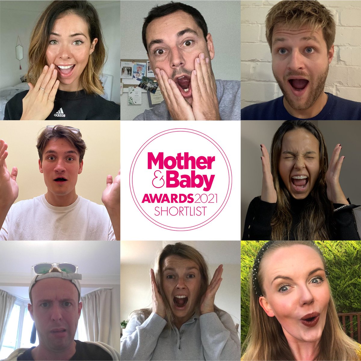 When you find out you're shortlisted for @MandBawards best baby food range. Yes...Olly is still a little confused