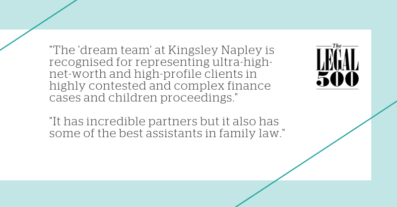 KNFamilyTeam's tweet photo. We thank our clients, peers &amp; contacts for supporting our recognition as “the dream team” in the #L500UK2021 &amp; we congratulate everyone who was ranked and recognised this year. Acknowledging our #humblebrag, we are donating to #billablehours, @MaytreeRespite &amp; @dotslondon https://t.co/TNn5ZPgXqf