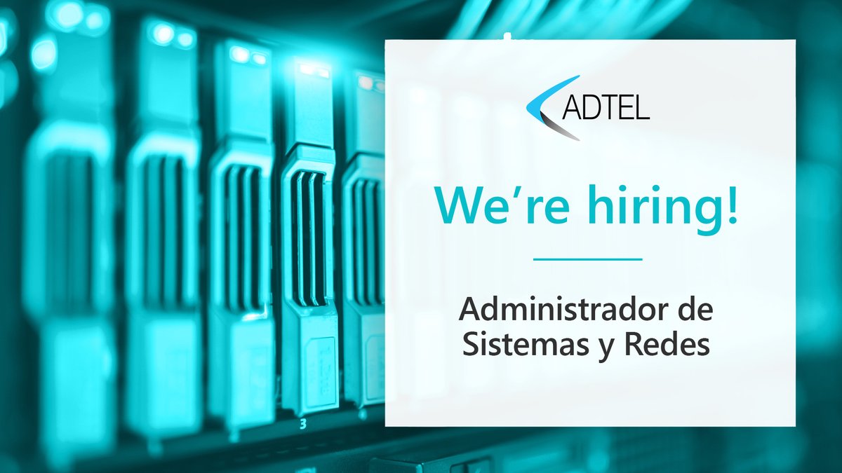 👉 We're Hiring! 👈 

📌 Administrador de #Sistemas y #Redes para
 incorporarse a nuestro departamento de Sistemas.

lnkd.in/dGzPAhE

#Trabajo #OportunidadLaboral #CandidateExperience #Búsquedas #hiring #Entrevistas #job #empleo #proyectos #sistemas #helpdesk