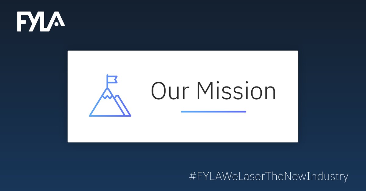 FYLA_LASER's tweet photo. At FYLA We Laser The New Industry and beyond, creating and commercializing laser technology by joining #Singularity, #Quality and #Profitability for our clients and stakeholders.

https://t.co/VvQGsII6e1 | #WeLaserTheNewIndustry https://t.co/pahvyRroow