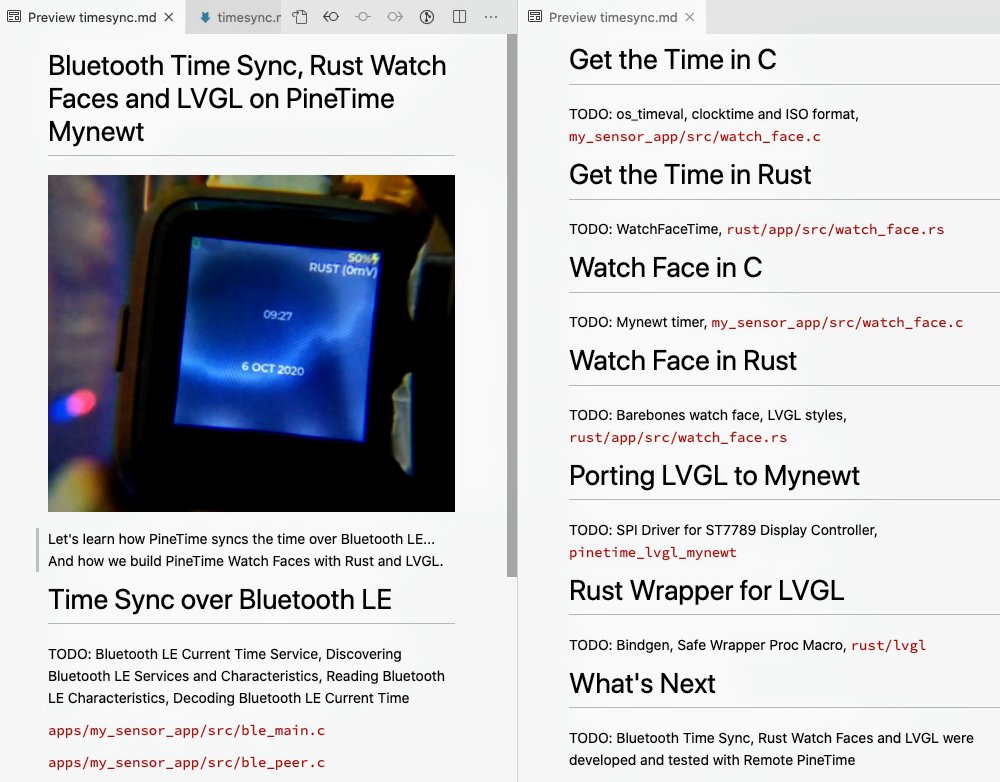 MisterTechBlog's tweet image. Writing about #BluetoothLE Time Sync, #RustLang #LVGL Watch Faces... For #PineTime @ThePine64 on #Mynewt

lupyuen.github.io/pinetime-rust-…