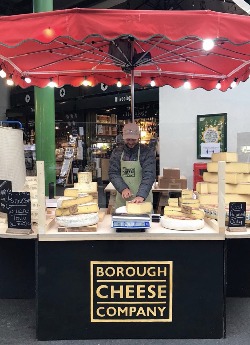 Our @boroughmarket stall ready to roll on this Tuesday morning. Open all week Monday - Saturday, every week!