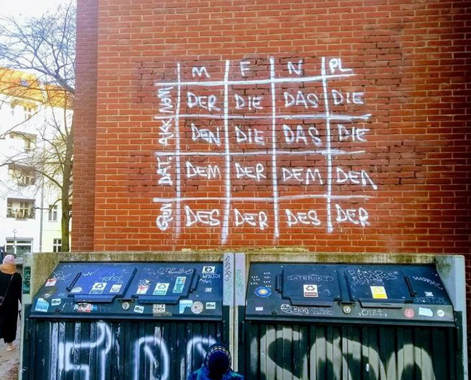 LanguageCrawler's tweet photo. #germangrammargraffiti https://t.co/BkaSzLsLW2