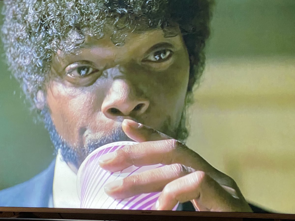 AtxTrafficMan's tweet photo. Anyone else dive into what @richeisen calls a “remote drop” and ask production questions?

For example Pull Fiction. @SamuelLJackson scene with the kahuna burger. How many sprites did my man drink before QT got the shot? #remotedrop #PulpFiction https://t.co/flNlMgsbYb