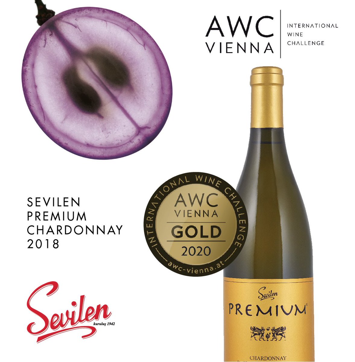 AWC Vienna 2020, Altın Madalya ile ödüllendirilen 🧿 🇹🇷Türk Beyaz şarabımız. #şarap #sevilen #türk #anadolu #beyazşarap #altın #madalya #vienna #awcvienna #gold