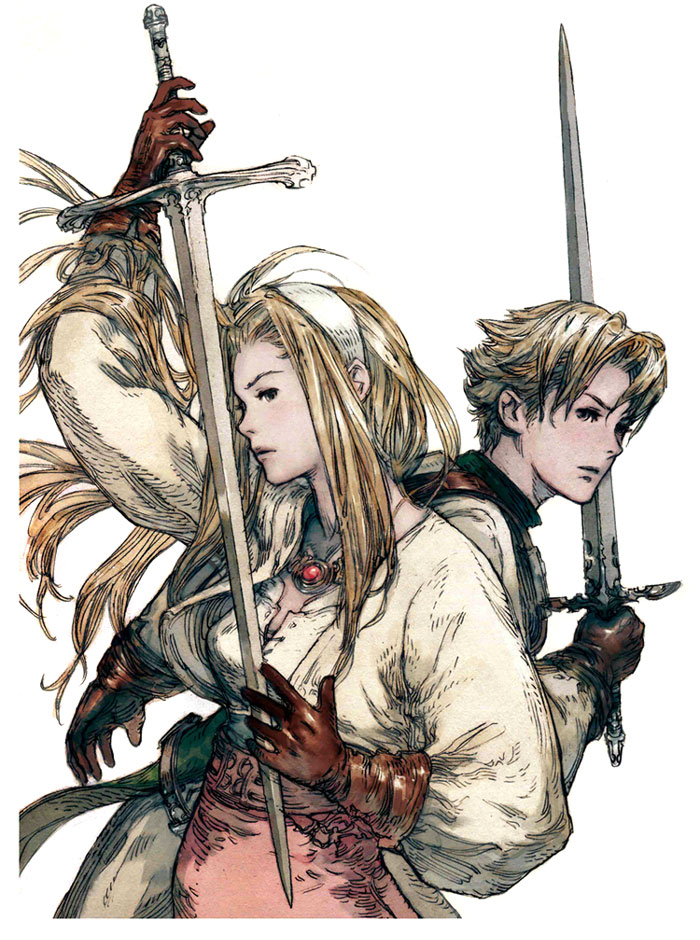 Have I even talked about the visual style of the game? On top of delivering gorgeous 2D backgrounds and sprites, the art of Akihiko Yoshida was above and beyond what anybody expected. It was despite it being one of his first fantasy games, having next to no experience with it!