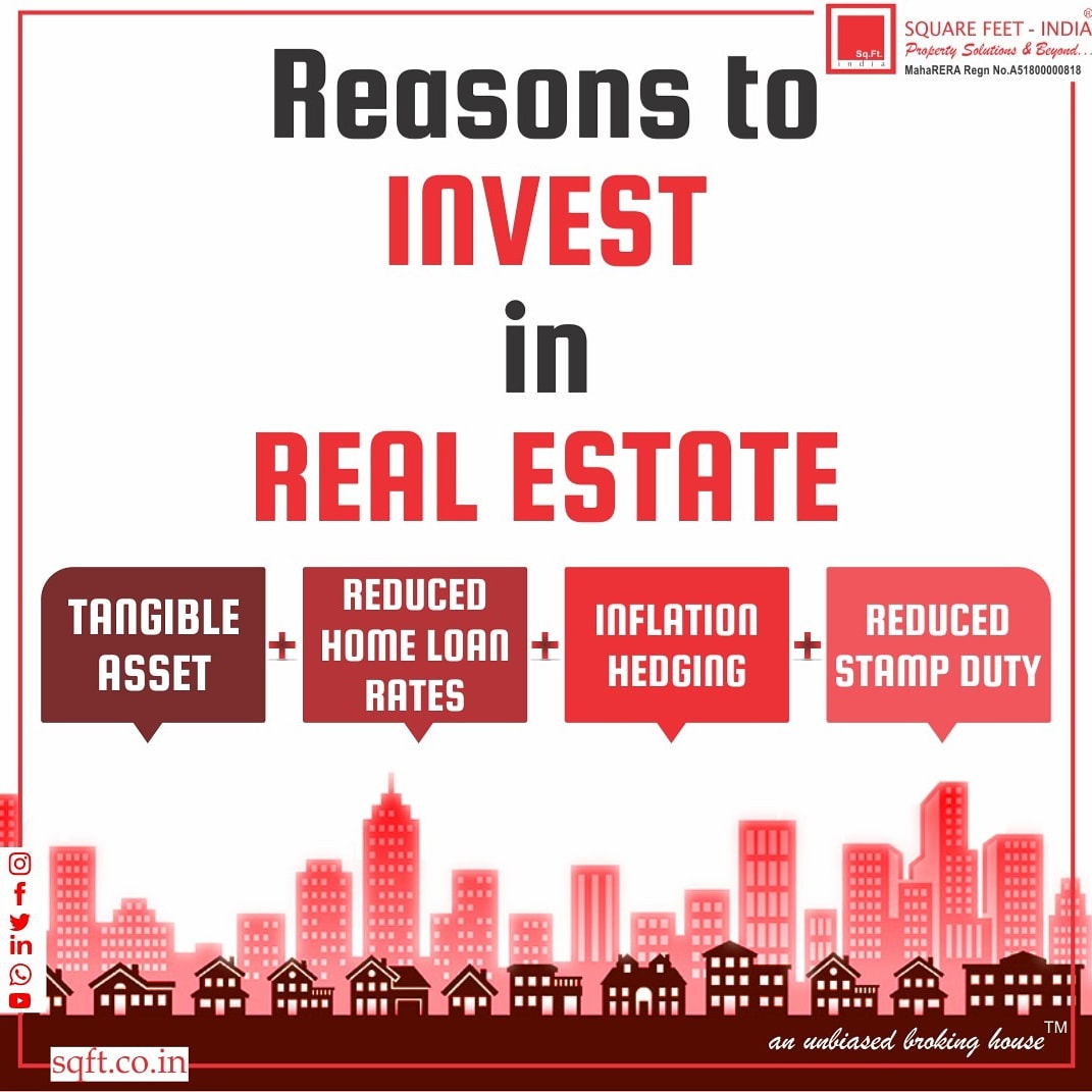 SQUAREFEET26's tweet photo. Here is the list of strong reasons why you should be investing in Real Estate
#squarefeet #mumbai #maharashtra #gujarat #goa #dreamhome #visitus  #Investmentalert #Realestate #reasontoinvest #realestate #lifelonginvestment #dreamproperty #Homebuying #urbanlifestyle #investorspost https://t.co/ocnh2YFYhq