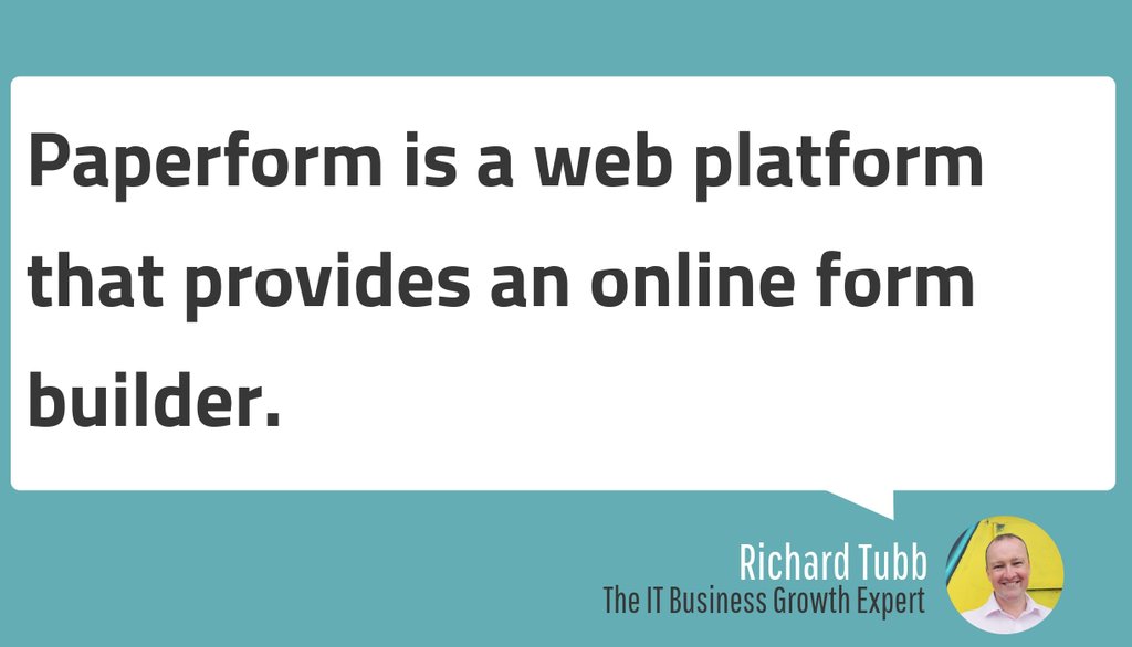 tubblog's tweet image. Do you ever need to collect information from somebody, but get stuck in a back and forth of email?

Read my blog post about how @PaperformCo – An Easy to use Online Form Builder could save you time and effort 
▸ tubb.co/2Cou9Gq

#TimeSaver #Forms #OnlineFormBuilder