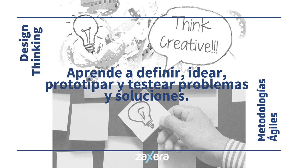 zaxerasolutions's tweet photo. Aprende a definir, idear, prototipar y testar problemas y soluciones https://t.co/I7k2cW00WT #desighthinking #formacion #RRHH https://t.co/NctzkKQWDC