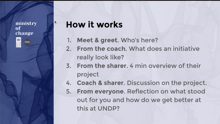 UNDP_InnoAP's tweet photo. Kicking off our 1st #PractitionerCoaching session re: *stewarding systems change* w/ our #innovation COP #MinistryofChange. Live w/ @carolyn_tacsi walking us through a grounded case focused on radically changing mental health outcomes via building local system capabilities more https://t.co/Xly6rZLyoE