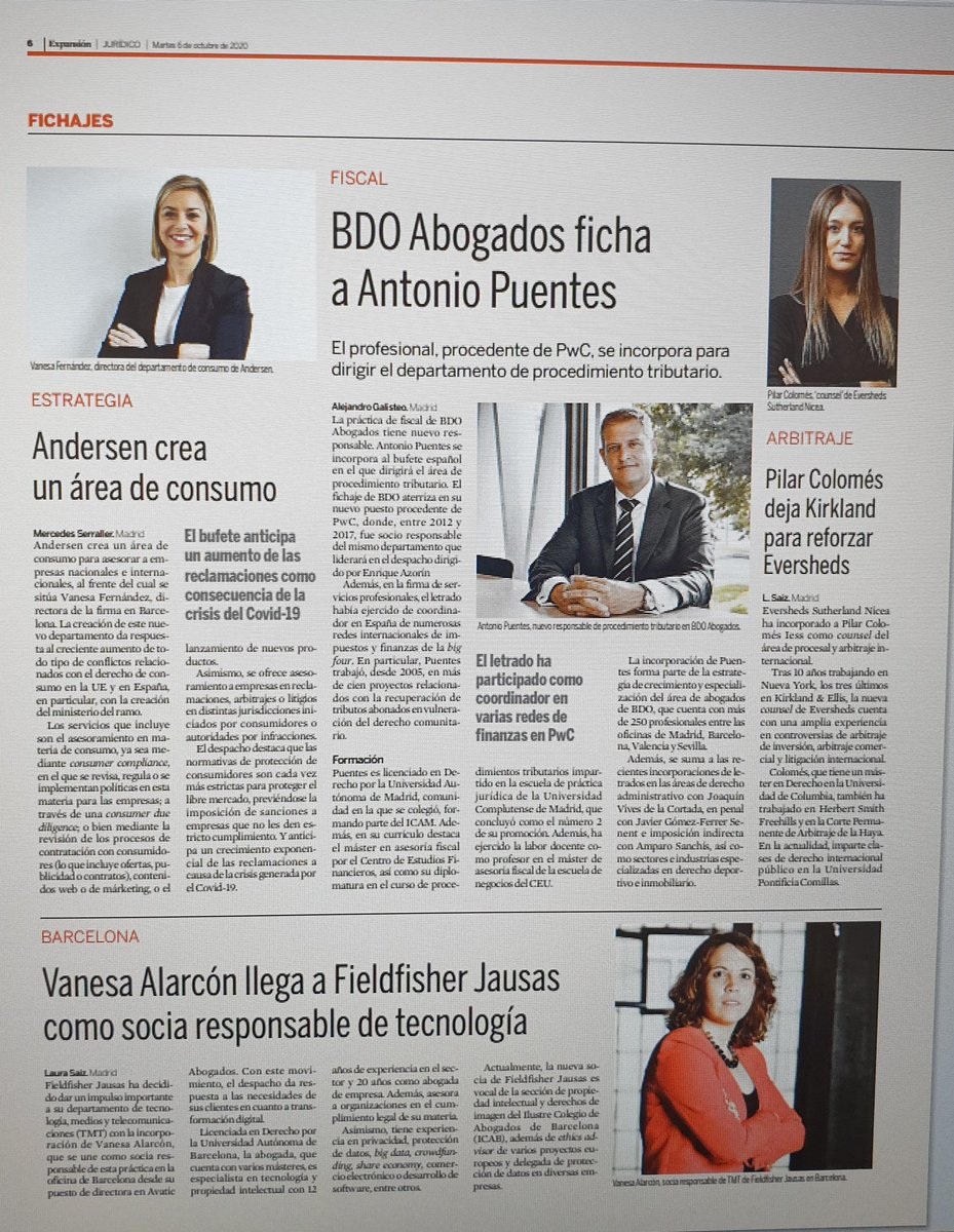 Pues llegó el día. Nuevos retos, con mucha ilusión. Ahora formamos parte de <a href="/jausas/">Javier Flores Ausás</a> <a href="/Fieldfisher/">Fieldfisher</a>. En tiempos de cambio, nosotros también nos transformamos cc <a href="/AvaticAbogados/">Avatic Abogados</a> ¡ Y con el apoyo de un gran equipo!!