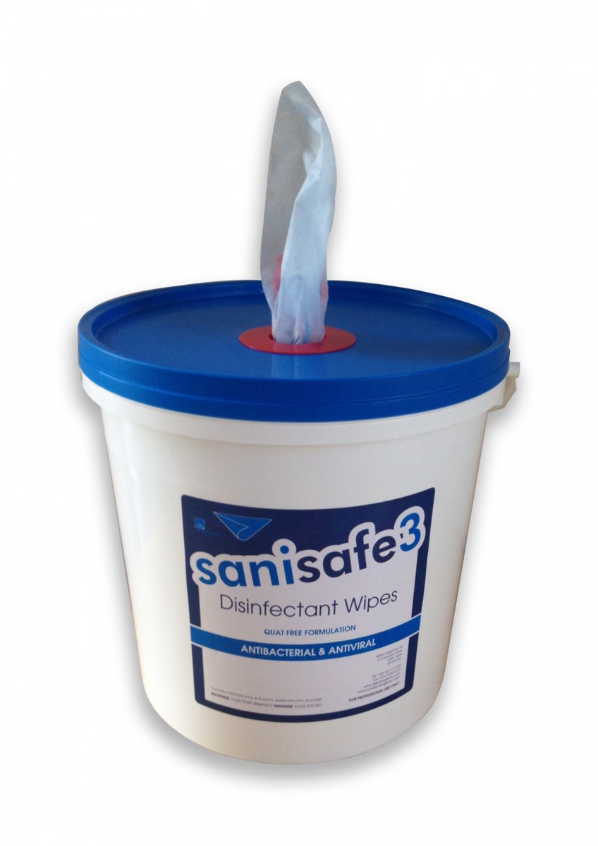 Remove bacteria in one sweep using Sanisafe 3 quat-free wipes. Versatile and dynamic, these wipes achieve incredible cleaning power and are safe to use on metals and in environments where food is present. Order Online! 

waltergeering.co.uk/covid19protect…