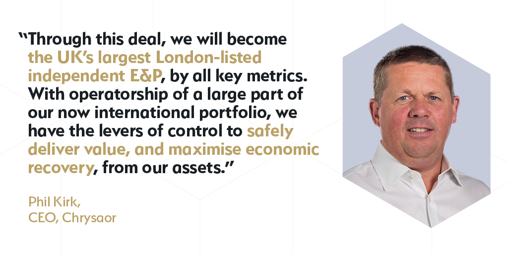 Read more about our announcement today that Harbour have entered a legally binding agreement for an all share merger of our UK operating company, Chrysaor with Premier Oil. chrysaor.com/media/media1
