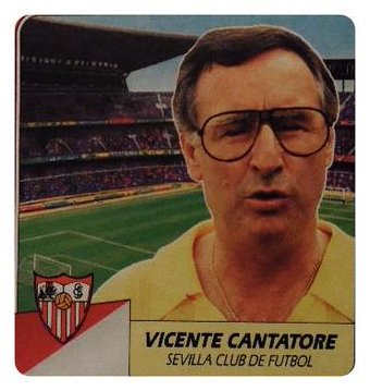 Furgolistas's tweet photo. Hoy cumple 8️⃣5️⃣ años un señor del futbol,
Vicente Cantatore.
@realvalladolid
@SevillaFC 
@CDTOficial 
@RealBetis 
@RealSporting 
3️⃣1️⃣5️⃣ Partidos en @laliga
#FelicidadesDonVicente https://t.co/su2qF4kdYn