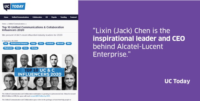 CraigMWalker's tweet photo. Jack Chen, CEO of @ALUEnterprise, is named in @uctodaynews Top 10 Most Influential Industry Leaders for 2020 https://t.co/3PKGShwQjX https://t.co/tyRnOXxTOh