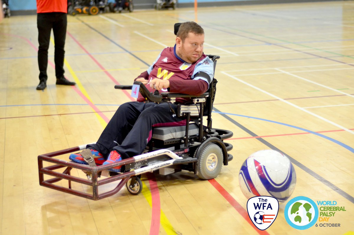 The_WFA's tweet photo. It's #WorldCPDay! 🟢

Today we come together as a community to recognise and celebrate the lives and achievements of the 17 million people around the world living with cerebral palsy.

The WFA want to recognise all of the amazing #CerebralPalsy #PowerchairFootball players! https://t.co/WjZ1Ojoe7n